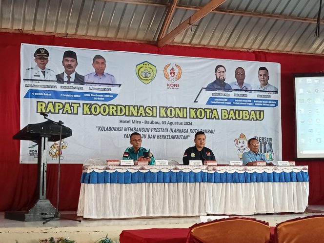 
					KONI Baubau Gelar Rakor, Dihadiri Seluruh Pengurus Cabor