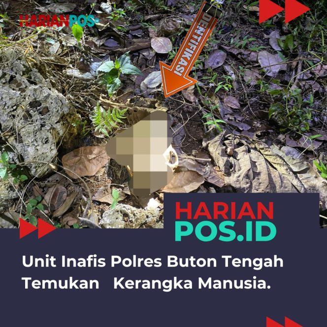 
					Unit Inafis Polres Buton Tengah Temukan   Kerangka Manusia