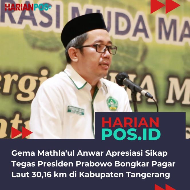 
					Gema Mathla’ul Anwar Apresiasi Sikap Tegas Presiden Prabowo Bongkar Pagar Laut 30,16 km di Kabupaten Tangerang