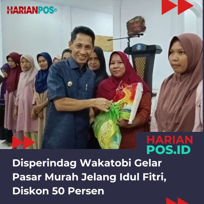 
					Disperindag Wakatobi Gelar Pasar Murah Jelang Idul Fitri, Diskon 50 Persen