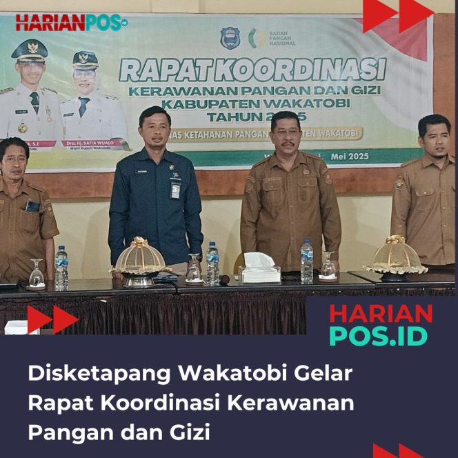
					Disketapang Wakatobi Gelar Rapat Koordinasi Kerawanan Pangan dan Gizi