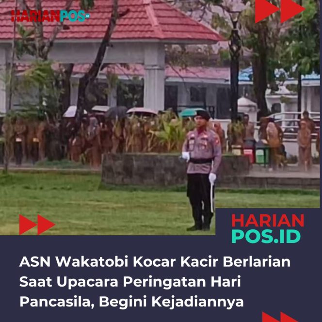
					ASN Wakatobi Kocar Kacir Berlarian Saat Upacara Peringatan Hari Pancasila Berlangsung, Begini Kejadiannya