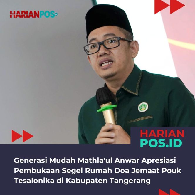 
					Generasi Mudah Mathla’ul Anwar Apresiasi Pembukaan Segel Rumah Doa Jemaat Pouk Tesalonika di Kabupaten Tangerang