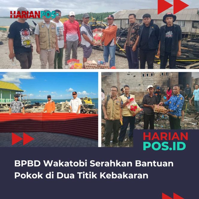 
					BPBD Wakatobi Serahkan Bantuan Pokok di Dua Titik Kebakaran
